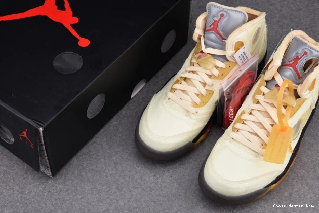 Retro OFF-WHITE Sail DH8565-100 Jordan 5 0713